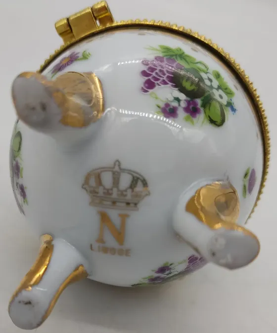 Limoge Porzellan Ei (Schmuck Ei) – Bild 5