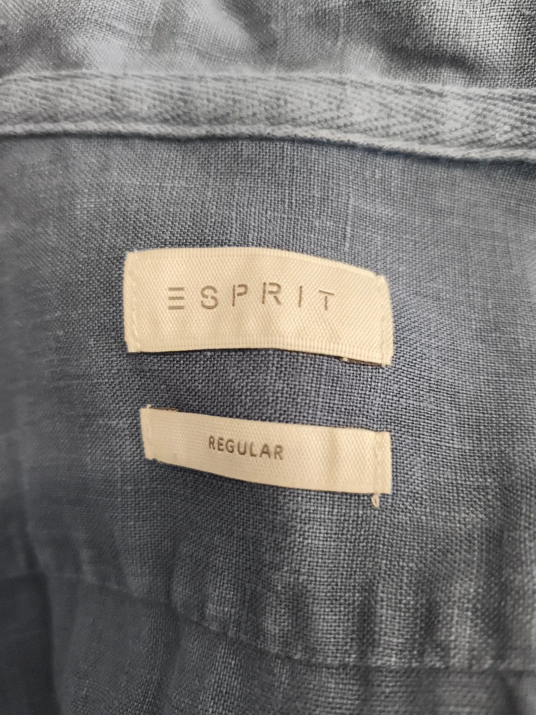 Esprit, Herrenhemd, Gr. 48, Leinen – Bild 3