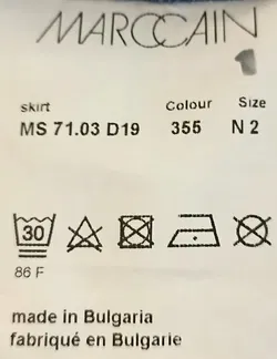 Marc Cain Damen Jeans-Midirock blau Gr. S - Bild 5