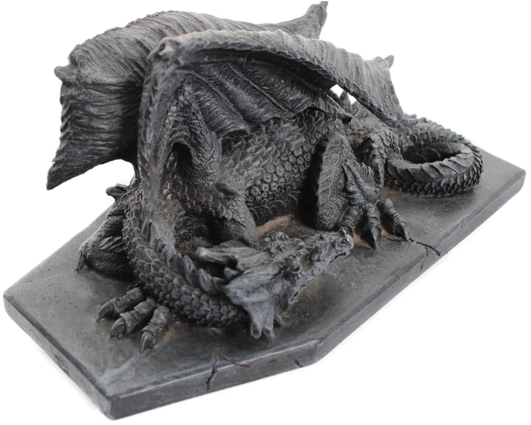 Deko-Set: Mystischer Kelch & Drachen-Sarg aus Massivholz – Gothic Fantasy Stil – Bild 5