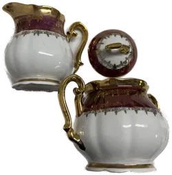 17-teiliges Neuwertiges Vintage Porzellan Kaffeeservice - Bild 6