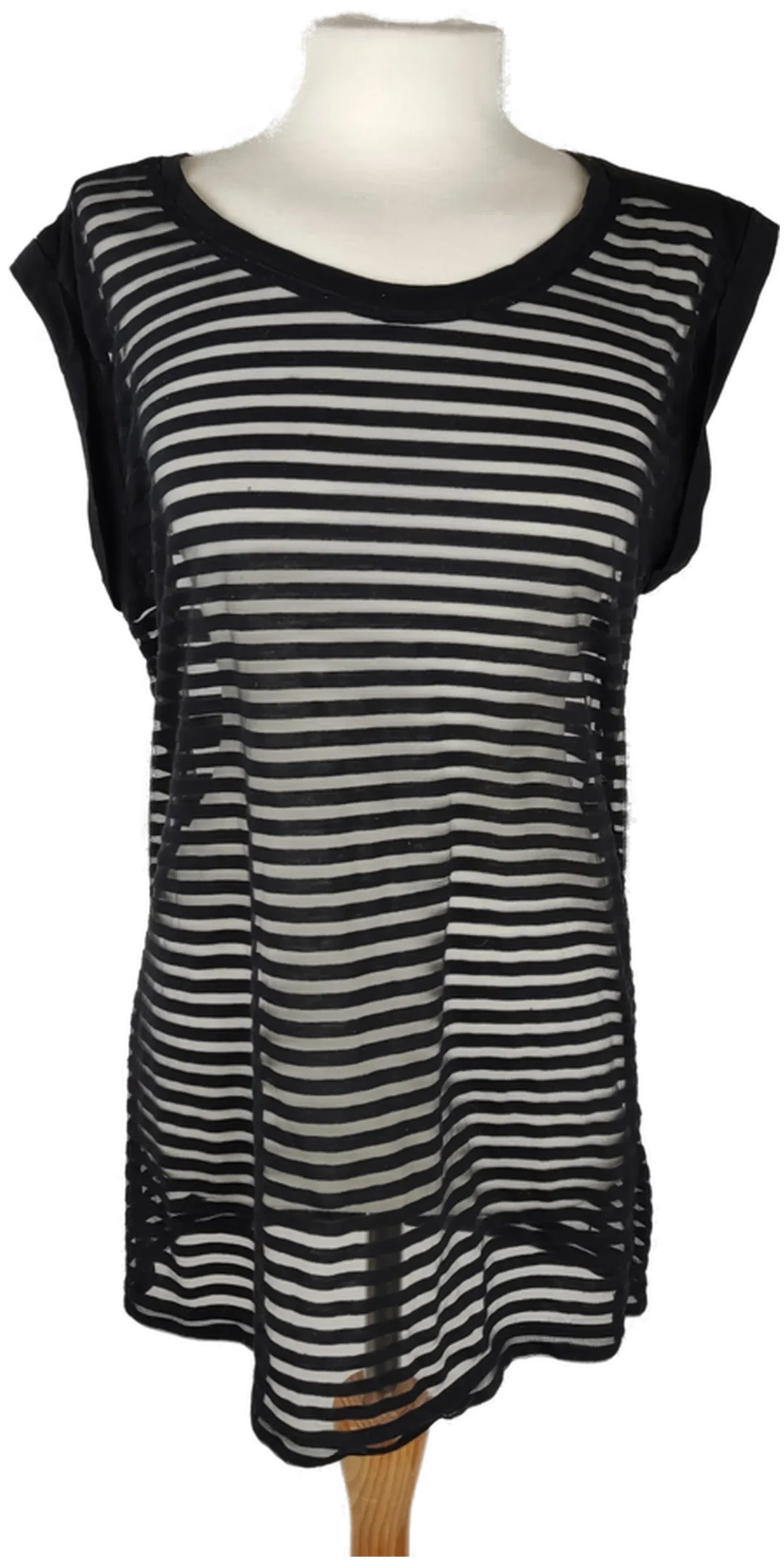Mesh-Minikleid Maison Scotch Transparent-Streifen | Sommer-Statement - Bild 4