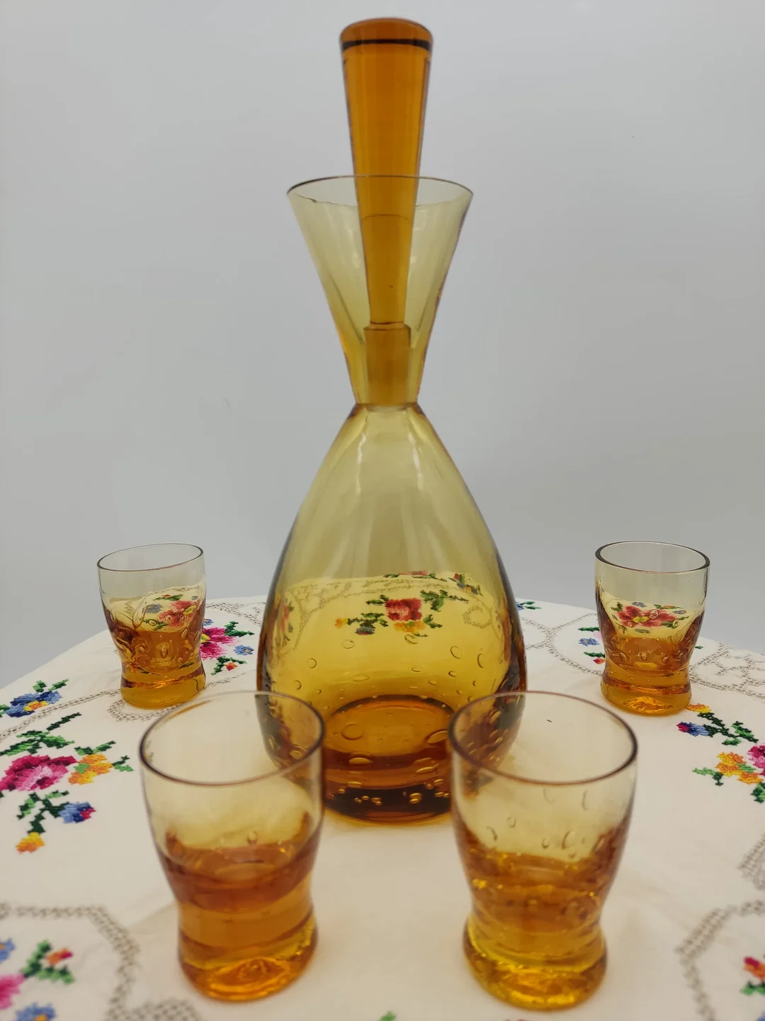 Likörset mit Bauchiger Glaskaraffe & 4 Gläser | Bar-Abend - Bild 4