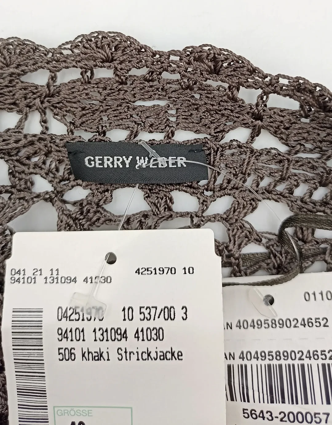 Gerry Weber Damenstrickjacke khaki Gr. L – Bild 5