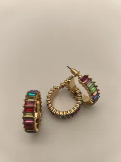 Schmuck - Set: 2 Paar Ohrringe und 1 Ring bunt - Bild 2