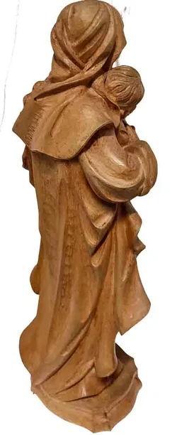 Klassische Madonna mit Kind aus Holz – Vorschau 2