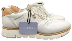 Tamaris Damen Sneakers weiß/braun  Gr.36 - Bild 2