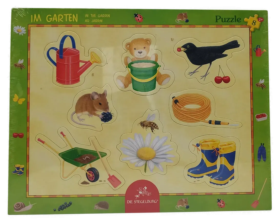 Die Spiegelburg Puzzle Für Kinder, Im Garten, 8-tlg. | Erste Schritte - Bild 1