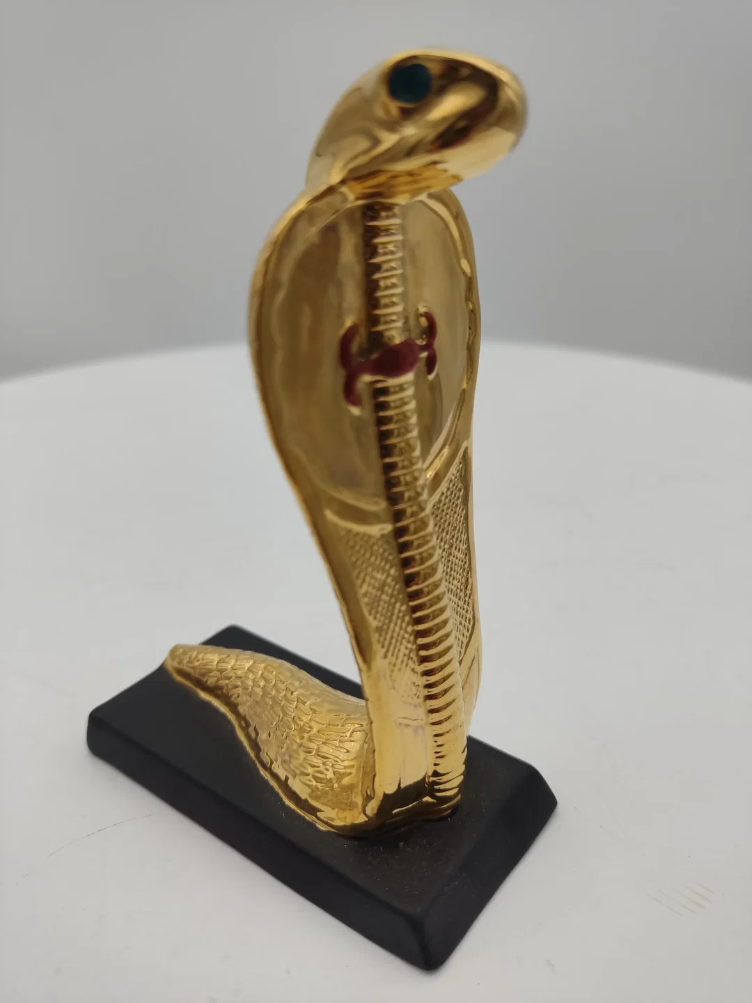 Goldene Cobra Porzellan & Zertifikat von Franklin Mint | Limitierte Rarität - Bild 1