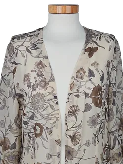INDIA Damen Cardigan, beige - Gr. M  - Bild 3