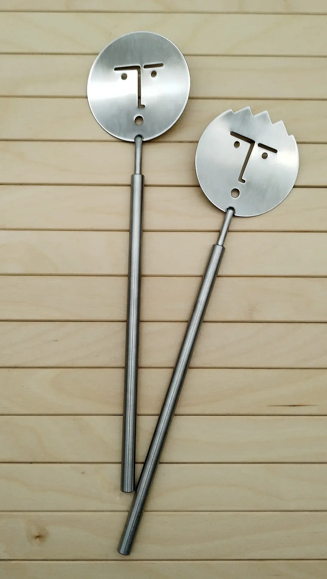 Salatbesteck Hogri Design Metall 2-tlg. | Vintage-Designerstück - Bild 1