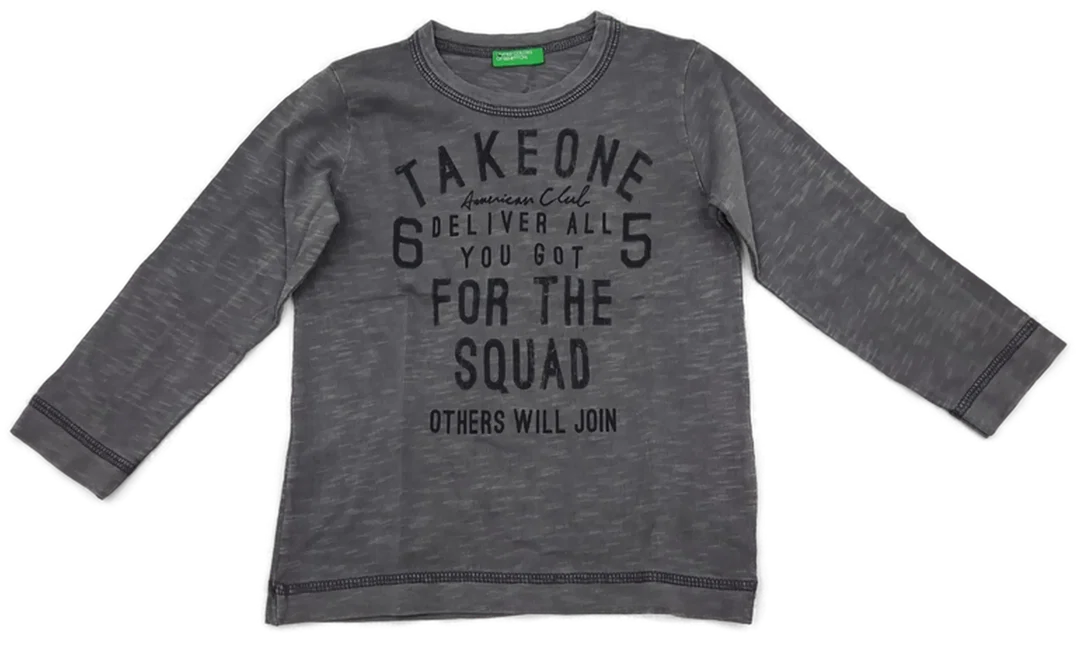 United Colors of Benetton Kindershirt grau Gr. 1Y - Bild 1