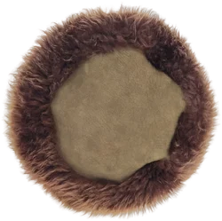 Kunstfellmütze dunkelbraun mit Innenfutter  - Bild 3