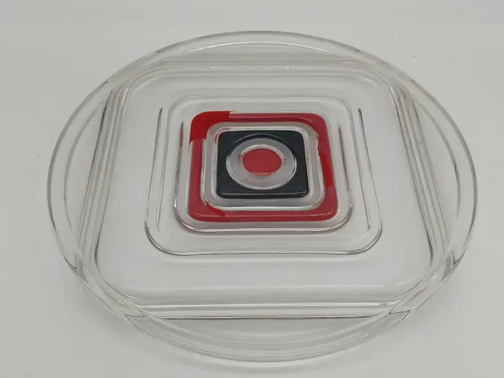 Vintage Große Servierplatte aus Glas. Ø30cm - Bild 4