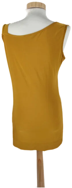 Damen Top, ärmellos, asymmetrischer Ausschnitt, senfgelb, Gr. 38 - Bild 3