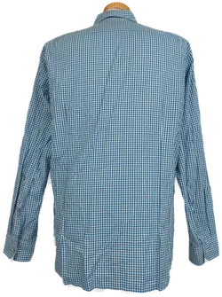 Hugo Boss Herren Hemd blau/weiß kariert Gr. XL - Bild 2