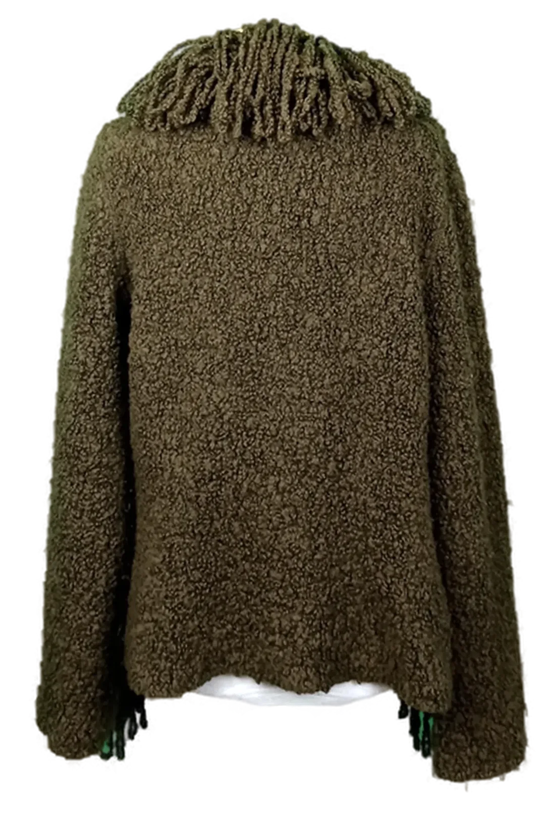 Marc Cain Vintage Strickjacke olivgrün Gr. M – Bild 2