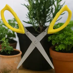 Tchibo Kräuterschere, Edelstahl mit gelben Griffen, 20,5 cm - Bild 5