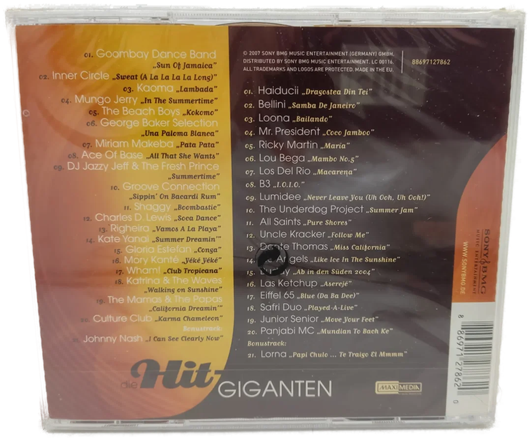 2 CD's die Hit-Giganten Sommerhits – Bild 3
