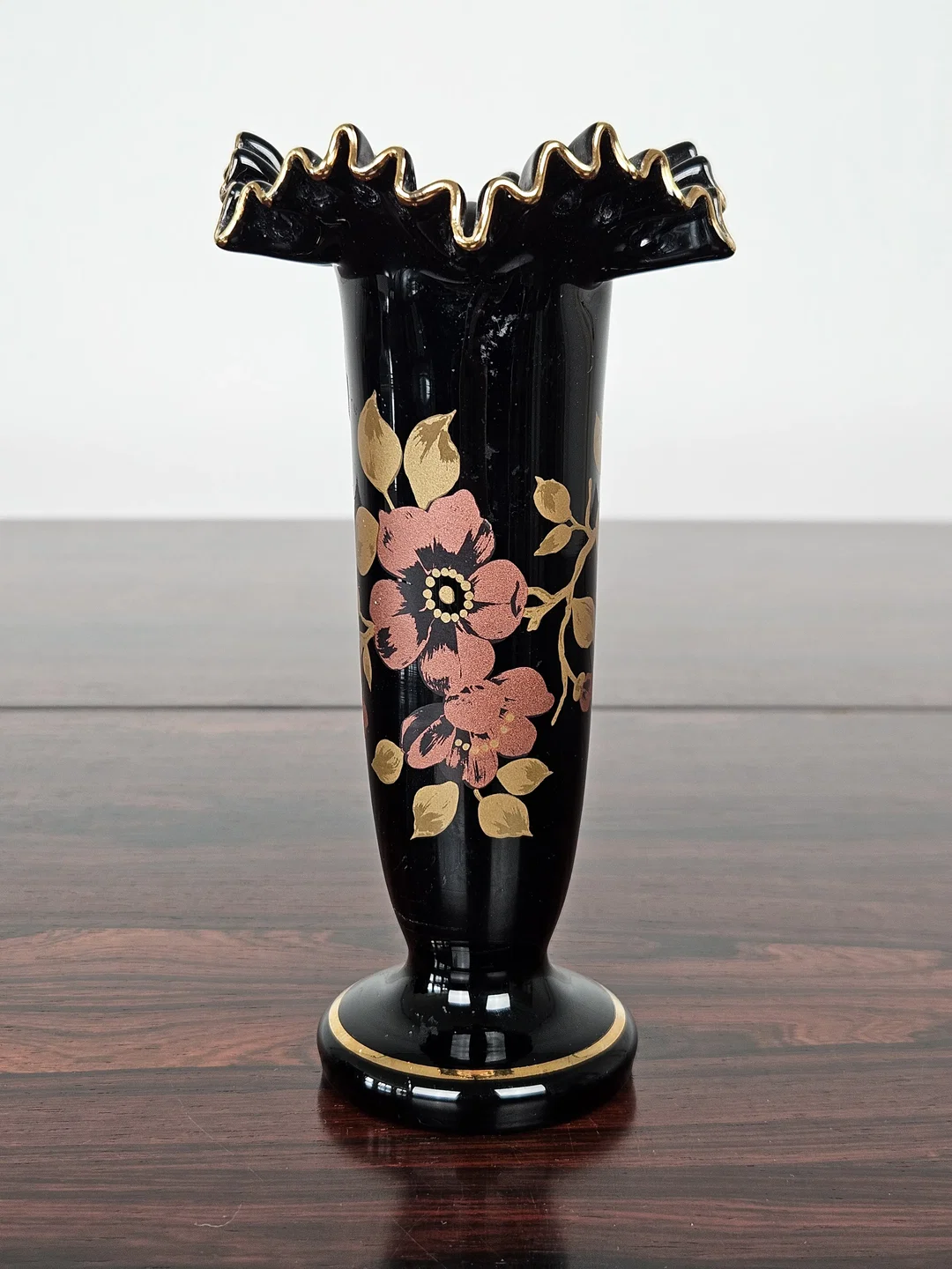 Dekorative Bohemia Glas Dekovase - Höhe: ca. 18 cm – Bild 2