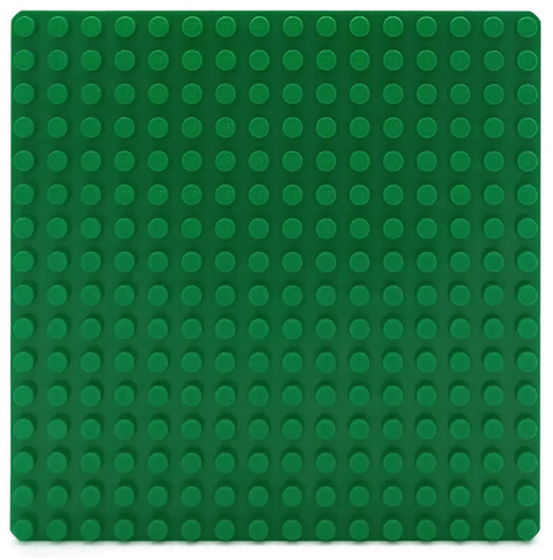 Lego Grundplatte 13 x 13 cm grün - Bild 1