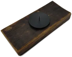 Alter Weinfass Kerzenhalter - Bild 1