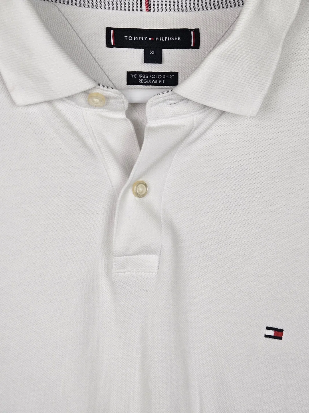 TOMMY HILFIGER Herren Polohemd, weiß - Gr. XL – Bild 3