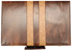 Backgammon-Spiel im Kunstlederkoffer groß - Bild 3