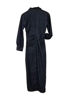 ZARA Damen Hemdblusenkleid, dunkelblau - Gr. L / 40 – Vorschau 2
