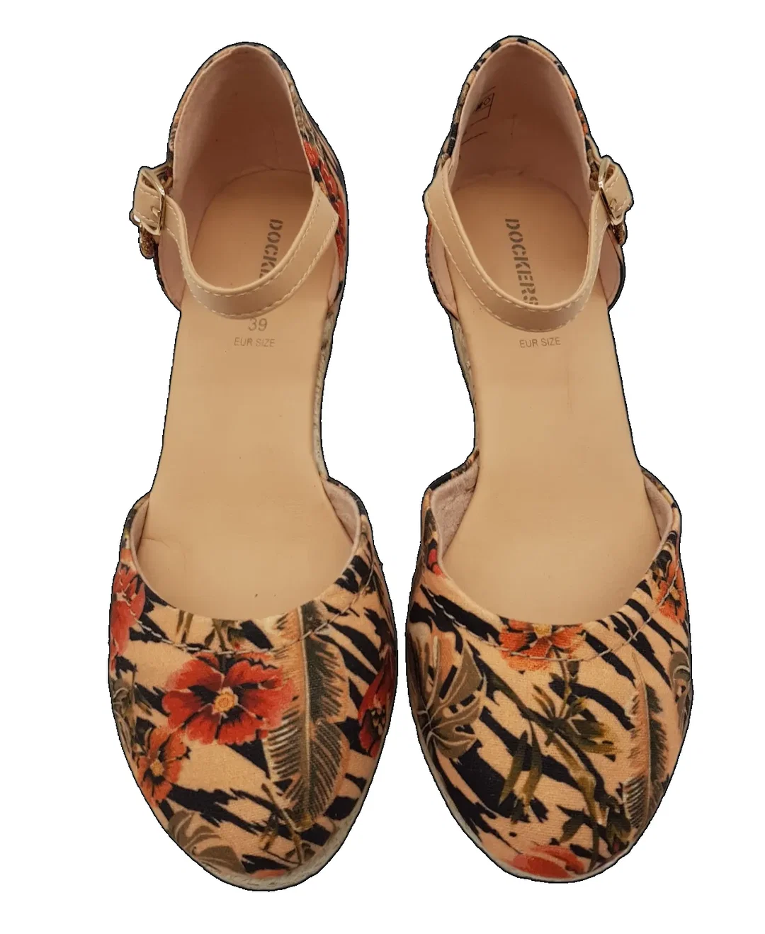 Dockers Damen Riemchen Keilpumps, multicolor - Gr. EU 39 – Bild 4