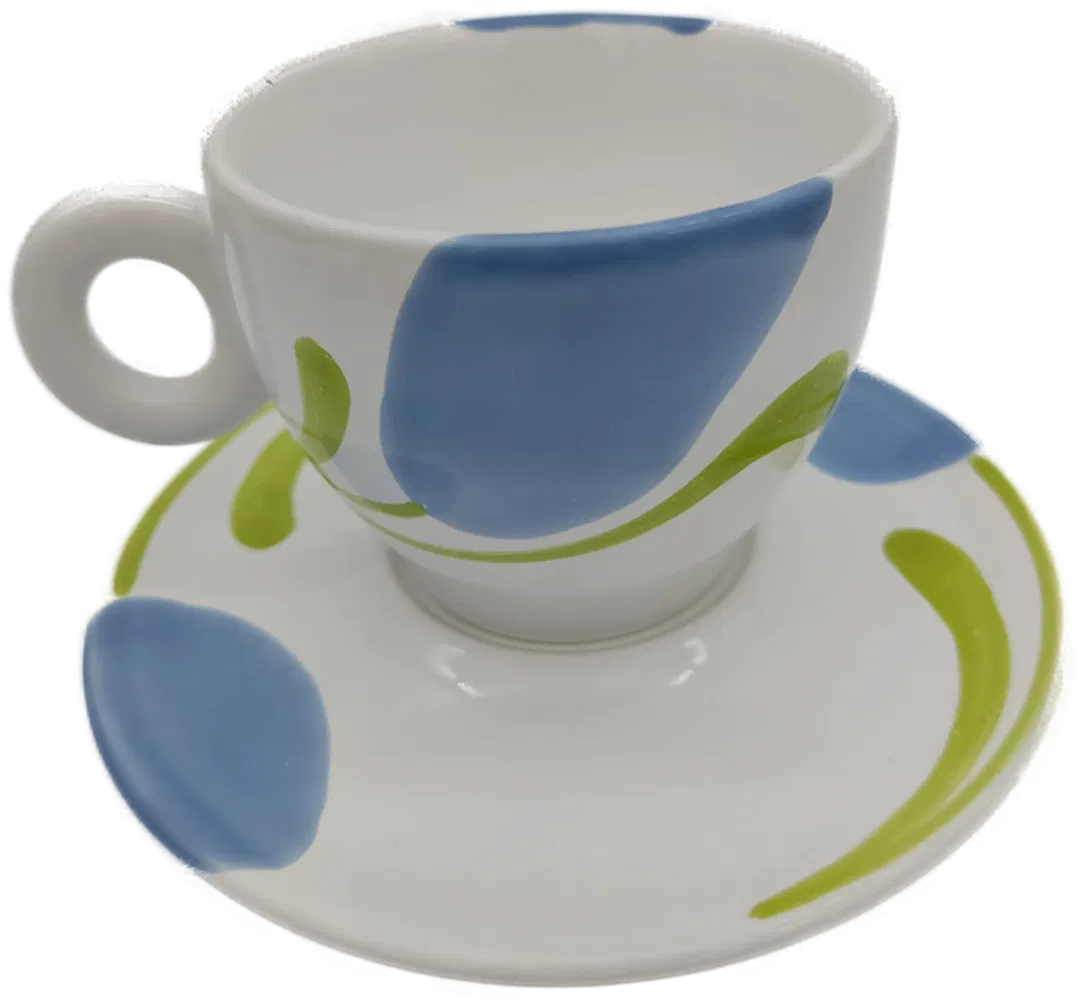 Gmundner Keramik Emotion Tasse und Untertasse  mehrfarbig - Bild 1