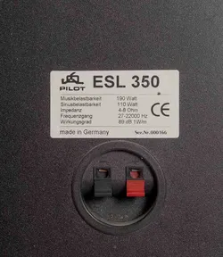 2 Stk. Vintage Pilot ESL 350 HIFI Boxen - Bild 3