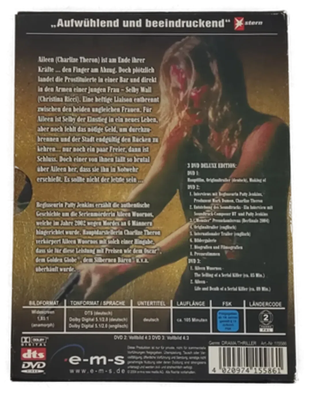 DVD 3 Disc's "In Amerika nannte man sie das Monster" Deluxe Edition mit Charlize Theron und Christina Ricci – Bild 2