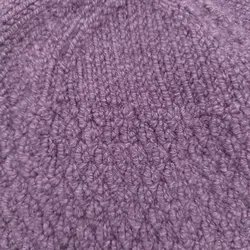 Gehäkelte Winter-Mütze violett - Bild 2