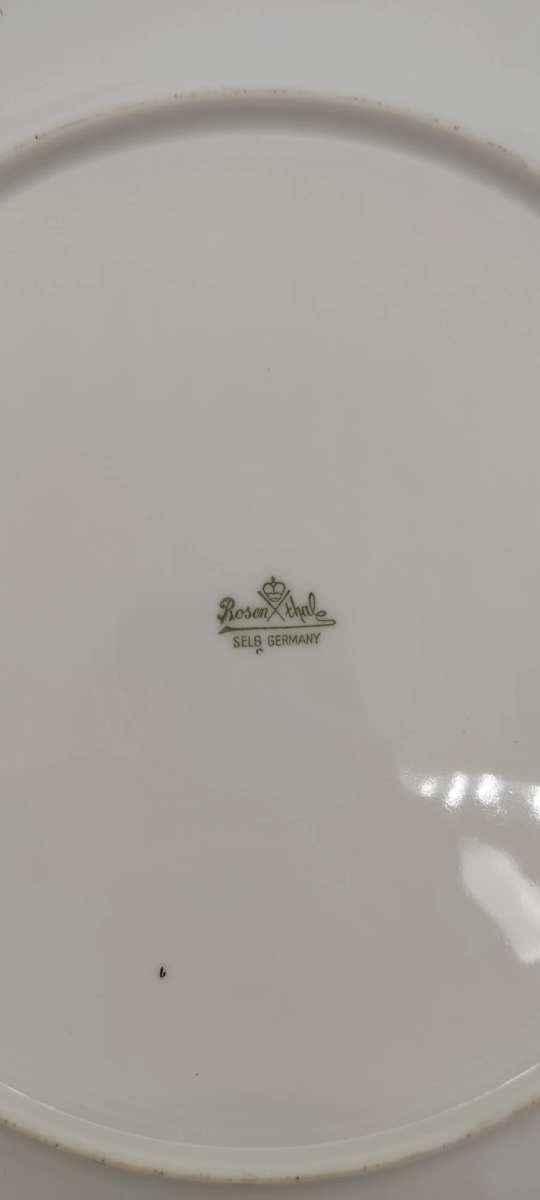 Rosenthal Selb Germany Teller aus Porzellan mit Liliendekor und Goldrand – Bild 2