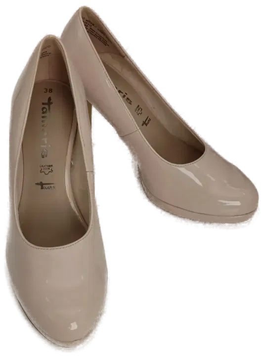 Tamaris Pumps in Lack-Optik, Echtes Leder, Altrosa - Bild 1