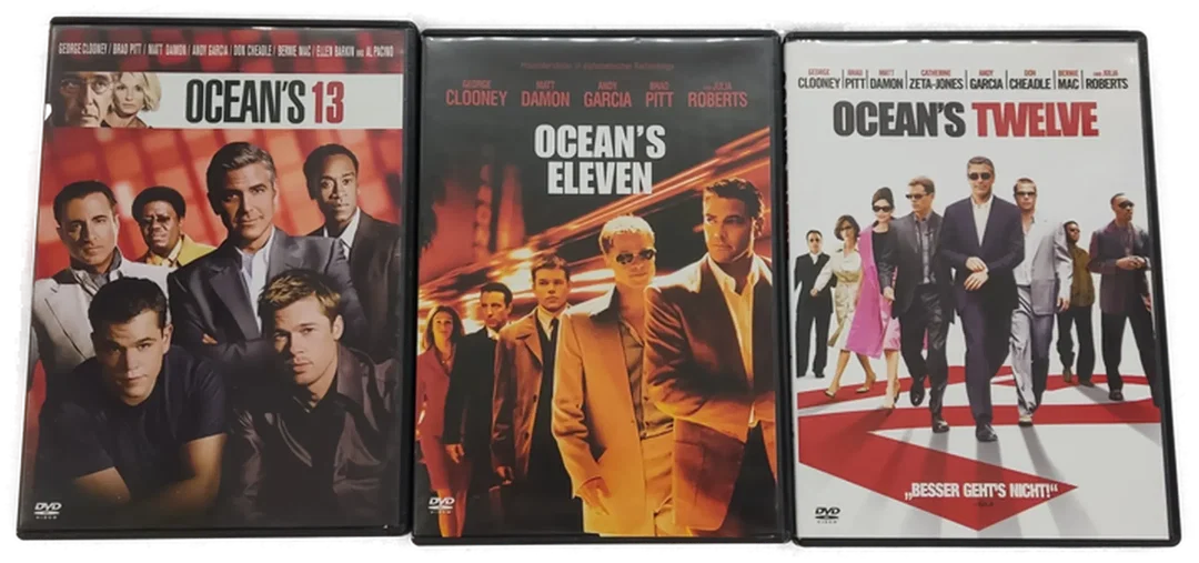 DVD 3 Disc's Ocean's 11, 12 ,13 mit George Clooney, Brad Pitt, ..........  – Bild 4