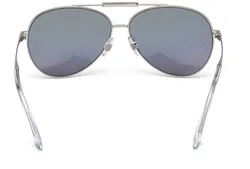 Swarovski Damen Sonnenbrille – Aviator Stil – Silber – Kristallsteg – inkl. Original Etui - Bild 2