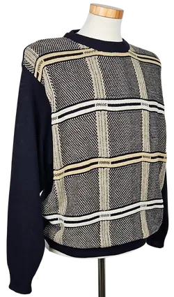 Tramt Exclusiv Vintage Herren Strickpullover, marine - Gr. M  - Bild 2