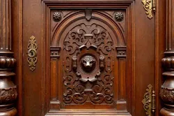 Vintage Historischer Vollholzschrank – Neorenaissance um 1882 - Bild 5