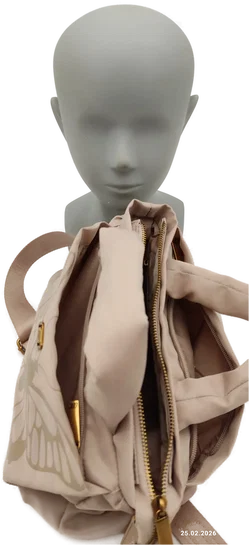 Skechers Schultertasche Beige Kunstleder | Leichter Klassiker - Bild 6