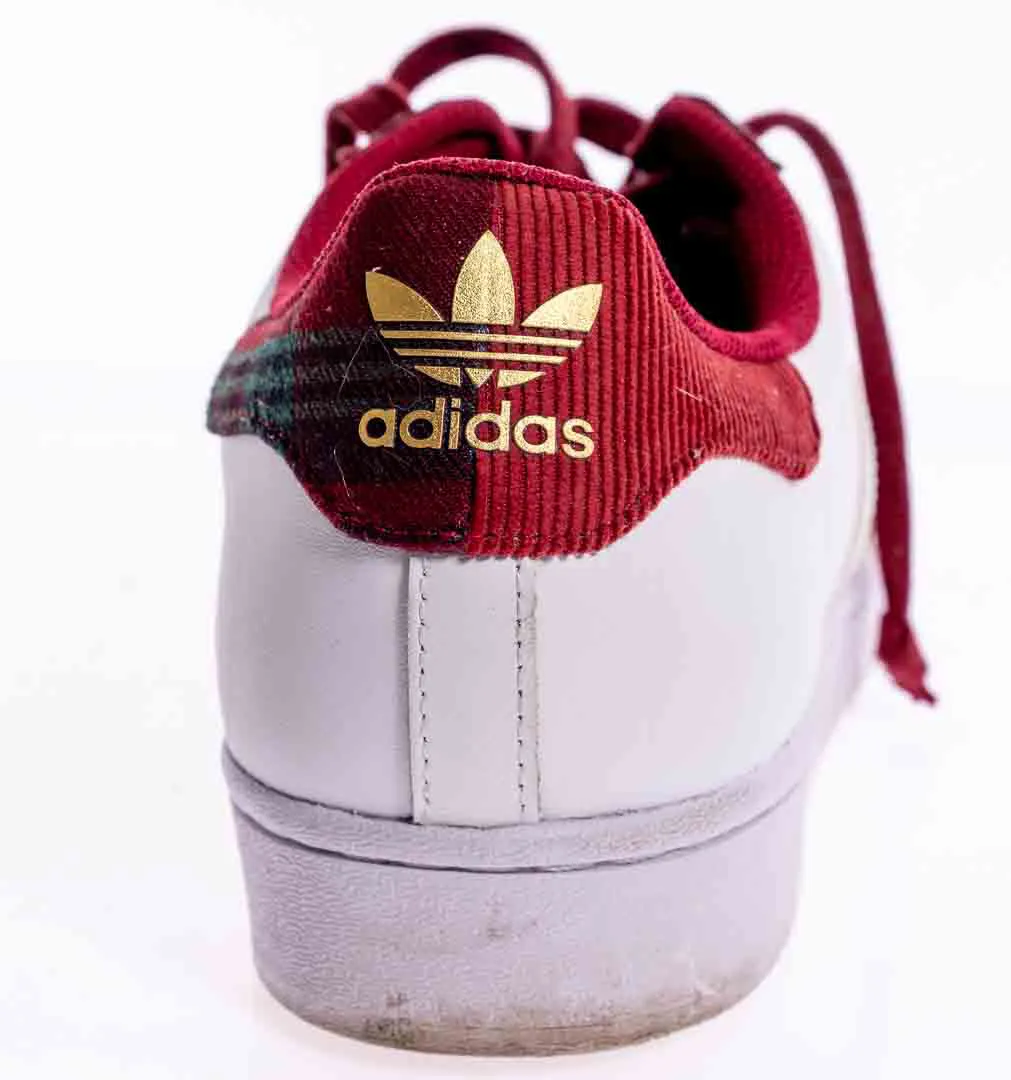 Adidas Superstar Herrensneaker in weiß-rot, Größe 44 2/3 – Bild 5