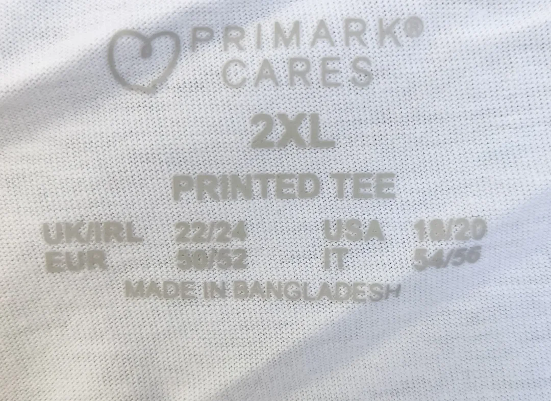 PRIMARK Herren T-Shirt weiß mit Motiv - 2XL 50/52 – Bild 4