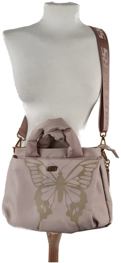Skechers Schultertasche Kunstleder Beige | Neuwertig - Bild 3