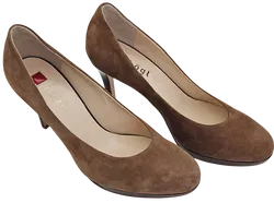 Högl Damen Veloursleder Pumps, braun - EU 37,5 - Bild 2