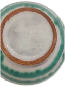 Gmundner Keramik Krug mit Deckel in grün-geflammt, Höhe 20cm - Bild 4