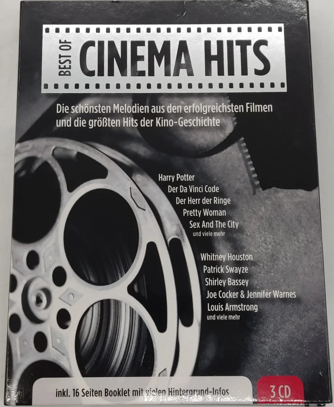 3 CD's "Best Of Cinema Hits" mit 16 seitigen Booklet von 2012 – Bild 2