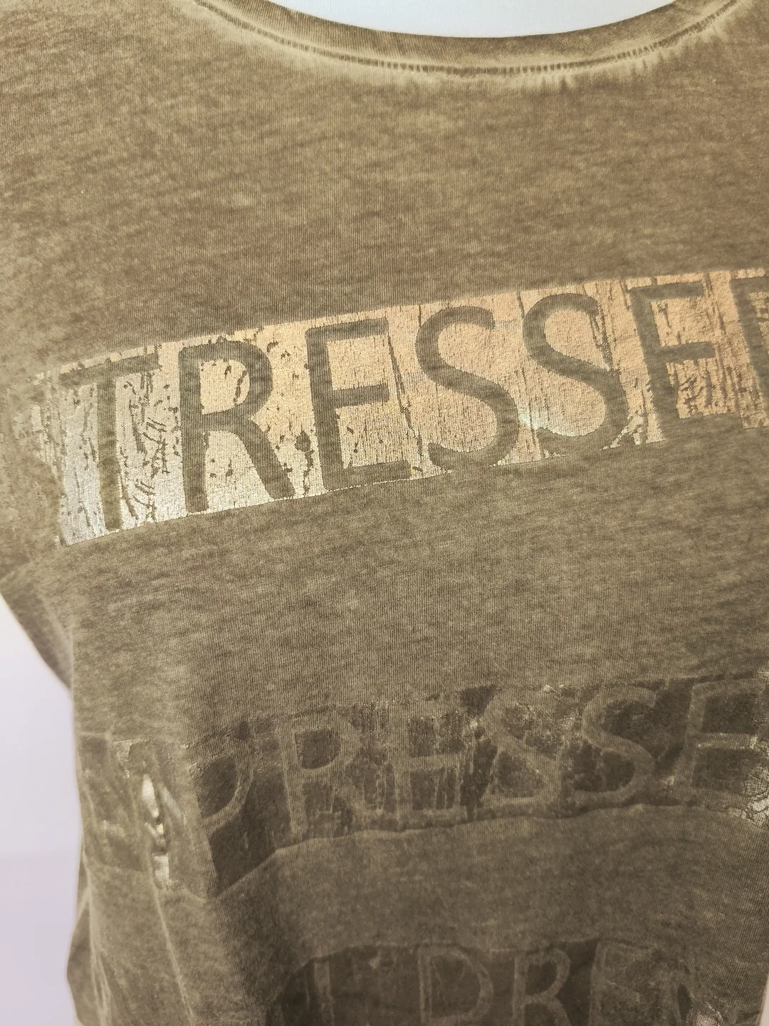 Passport, Damenshirt, Gr.40, Farbe grau-olive – Bild 2