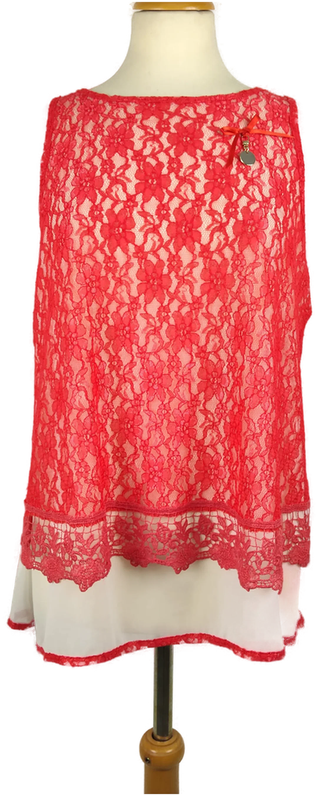 Damen Top Sonstige Gr.42 Polyamid Unifarben | Festlich Elegant - Bild 1