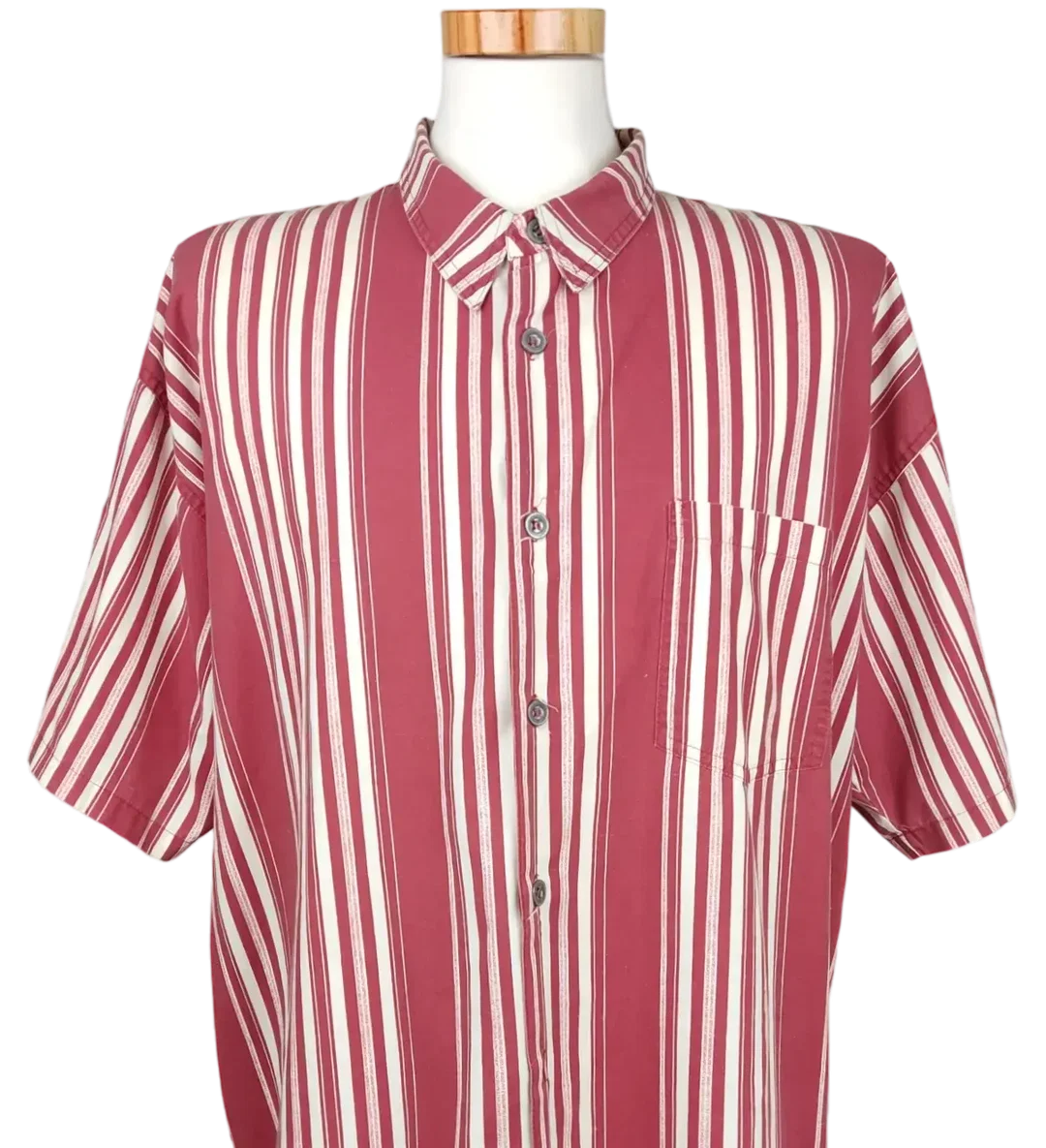 Vintage Maier Herren Hemd, rot - Gr. XL – Bild 3